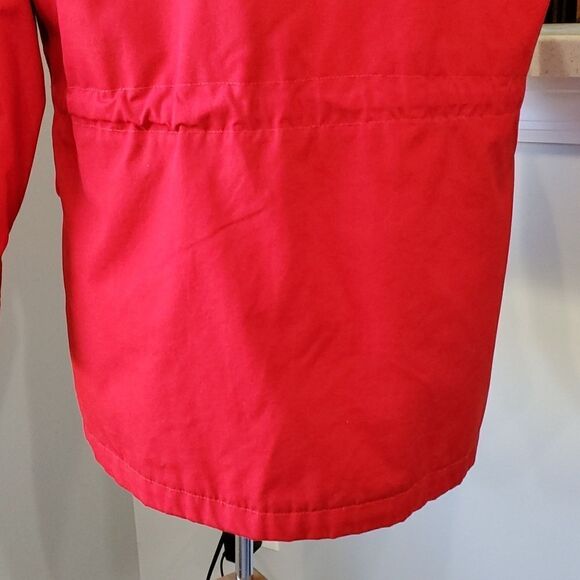 EDDIE BOUER RED JACKET, plaid lining. LOTS OS POCKETS, SIze Small Petite. - Picture 9 of 16